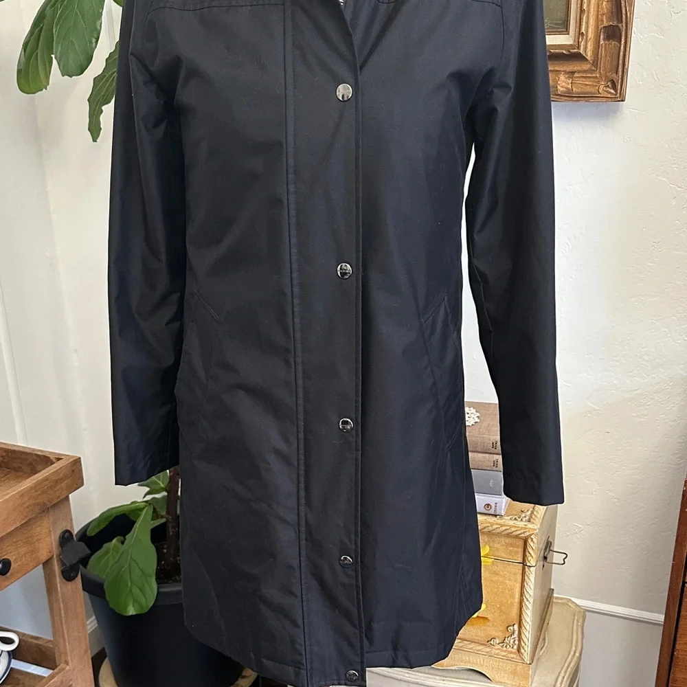 Burberry Black Hooded Trench Coat - Picture 2 of 16